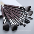 Soft Dense Wood Handle Makeup Brushes Set